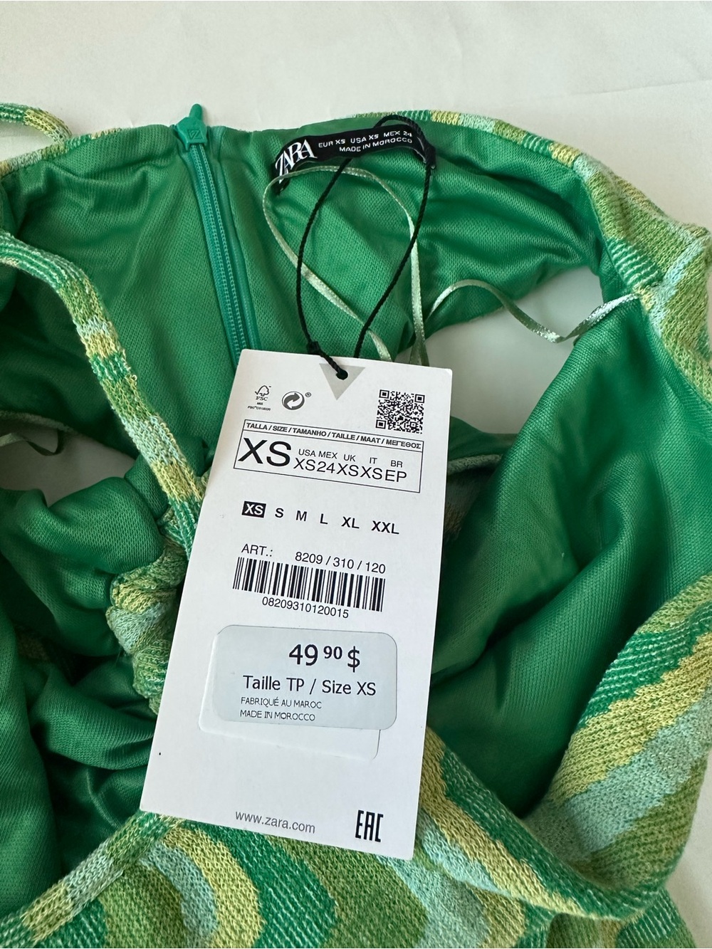 NWT ZARA Short Jacquard Dress